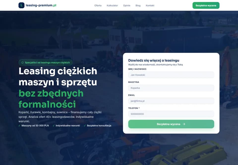 Strona Leasing Premium